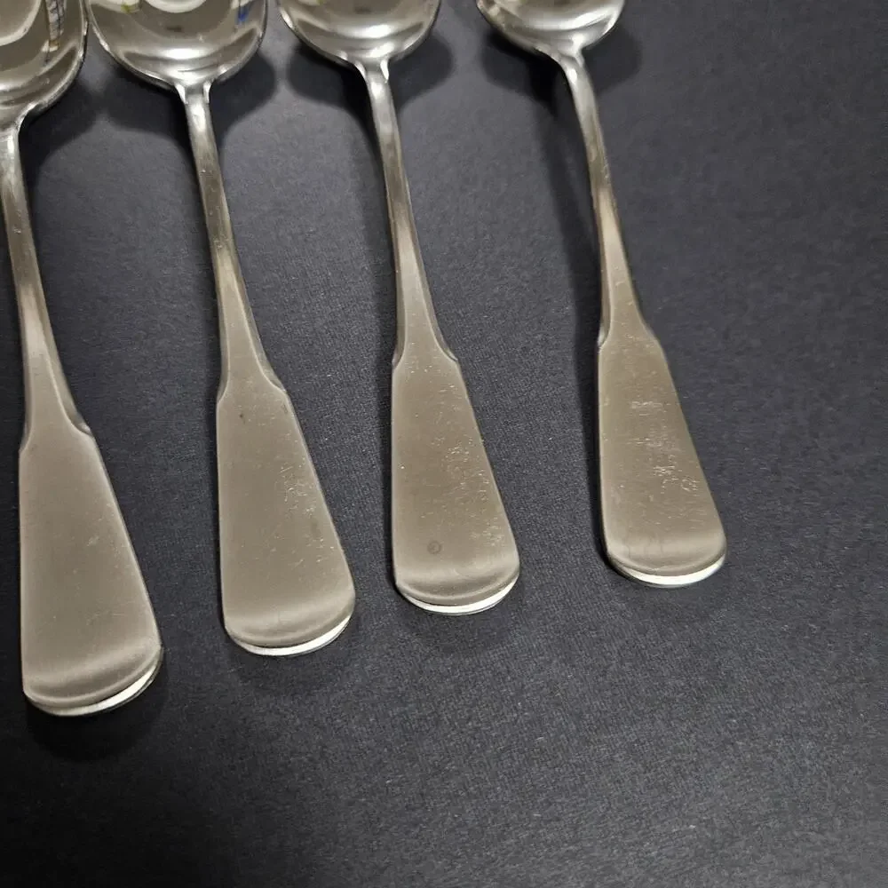 Oneida USA Minute Man Colonial Boston Teaspoons Stainless Flatware 8 Piece